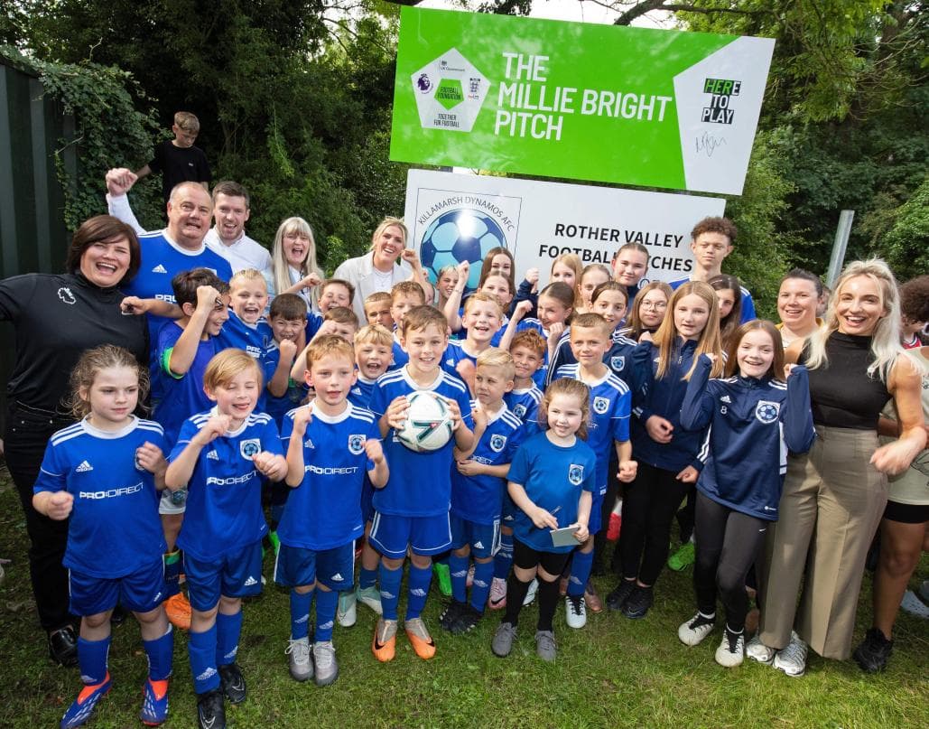 Millie Bright returns home to unveil pitch named in her honour at ...