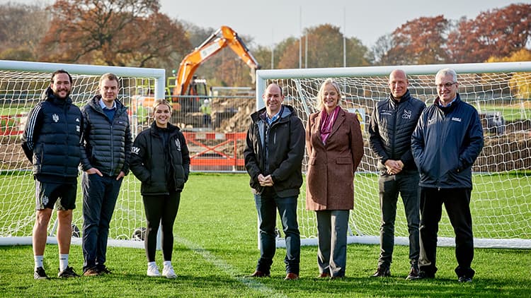 Work begins on the new Football Hub at Derby Racecourse - Derby City Council